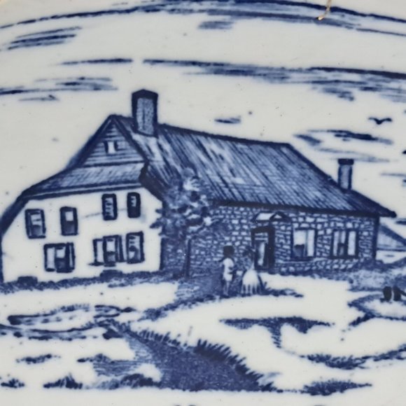 Antique Commemorative Plate -Washington's Headquarters by Mercer Pottery - Picture 6 of 11